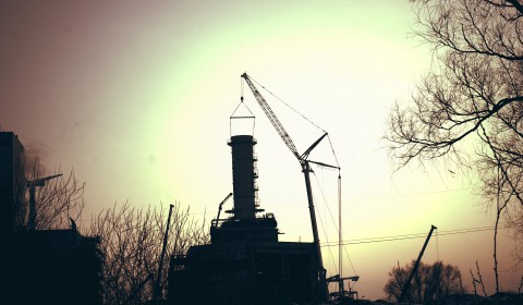 Power plant inside a steel mill
